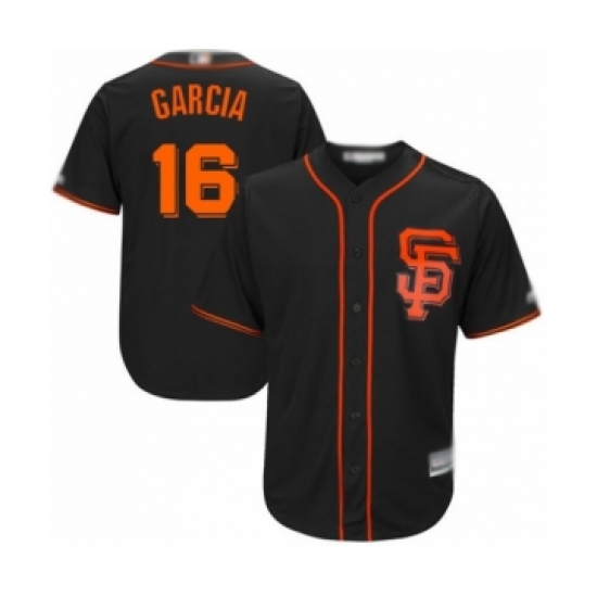 Youth San Francisco Giants #16 Aramis Garcia Authentic Black Alternate Cool Base Baseball Player Jersey - Ujersey