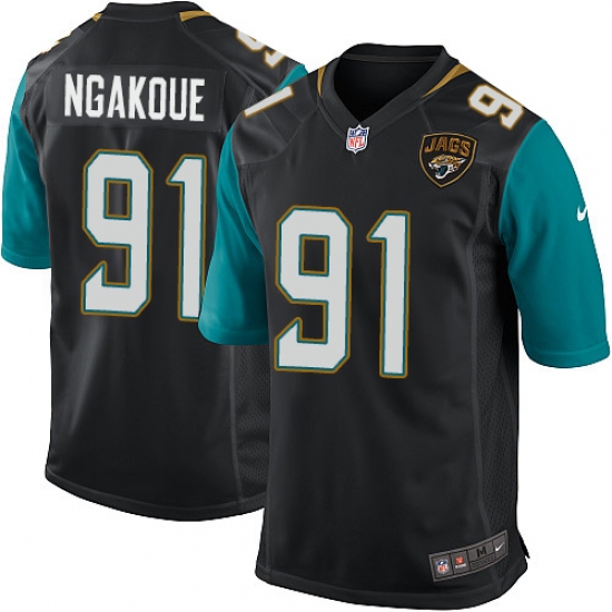 Men's Nike Jacksonville Jaguars #91 Yannick Ngakoue Game Black Alternate NFL Jersey