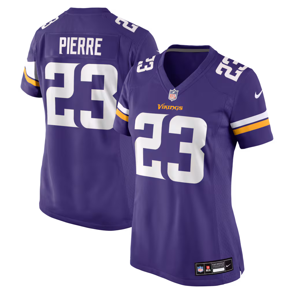 Women's Minnesota Vikings James Pierre Nike Purple Team Game Jersey - Ujersey Shop