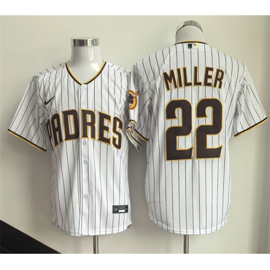 Men's San Diego Padres #22 Mason Miller White Cool Base Stitched Baseball Jersey - Ujersey