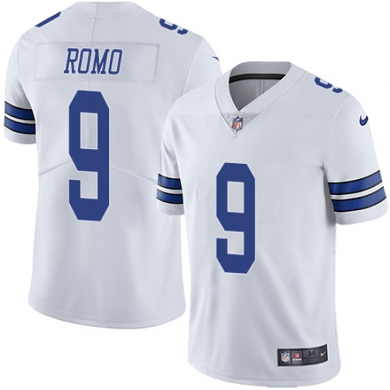 Men's Nike Dallas Cowboys #9 Tony Romo White Vapor Untouchable Limited Player NFL Jersey - Ujersey