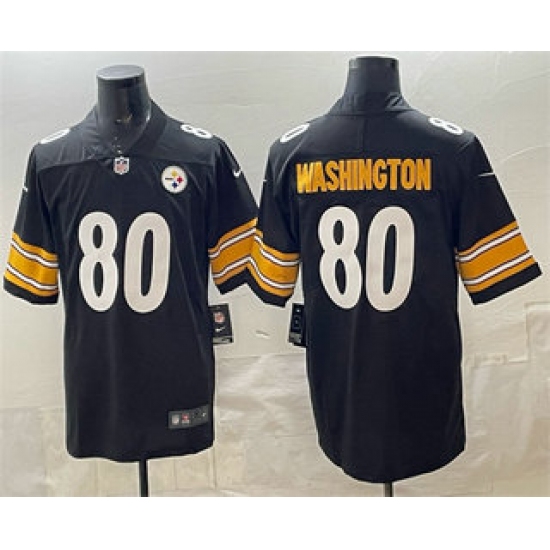 Men's Pisttburgn Steelers #80 Darnell Washington Black Vapor Untouchable Limited Stitched Jersey