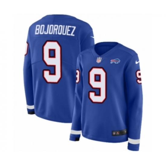 Youth Nike Buffalo Bills #71 Marshall Newhouse Limited Royal Blue Therma Long Sleeve NFL Jersey - Ujersey