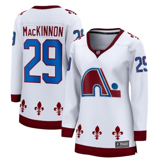 Women's Colorado Avalanche #29 Nathan MacKinnon Fanatics Branded White 2020-21 Special Edition Breakaway Player Jersey - Ujersey