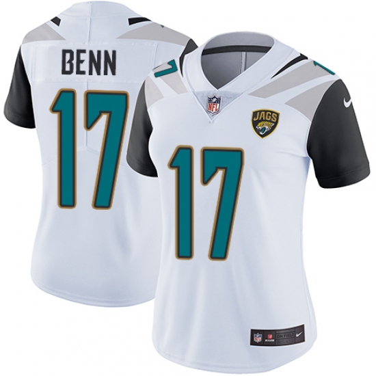Women's Nike Jacksonville Jaguars #17 Arrelious Benn Elite White NFL Jersey - Ujersey