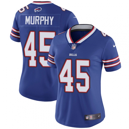 Women's Nike Buffalo Bills #45 Marcus Murphy Royal Blue Team Color Vapor Untouchable Limited Player NFL Jersey - Ujersey