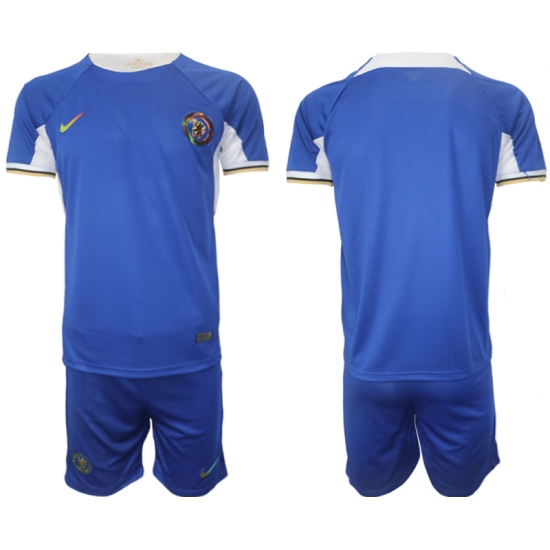 Men's Chelsea FC Blue Stripe 2023-24 Home Soccer Jersey