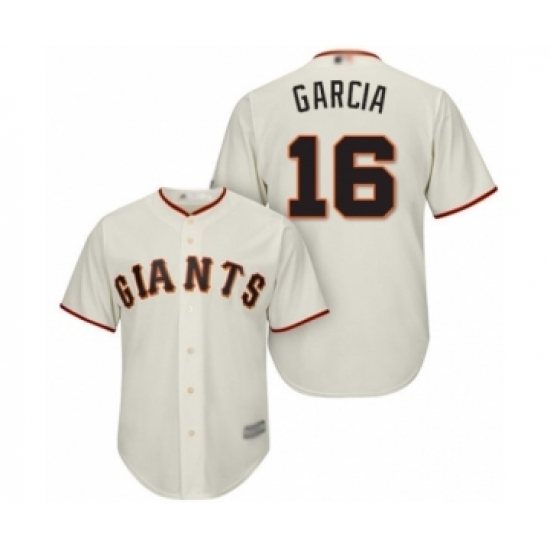 Youth San Francisco Giants #16 Aramis Garcia Authentic Cream Home Cool Base Baseball Player Jersey - Ujersey
