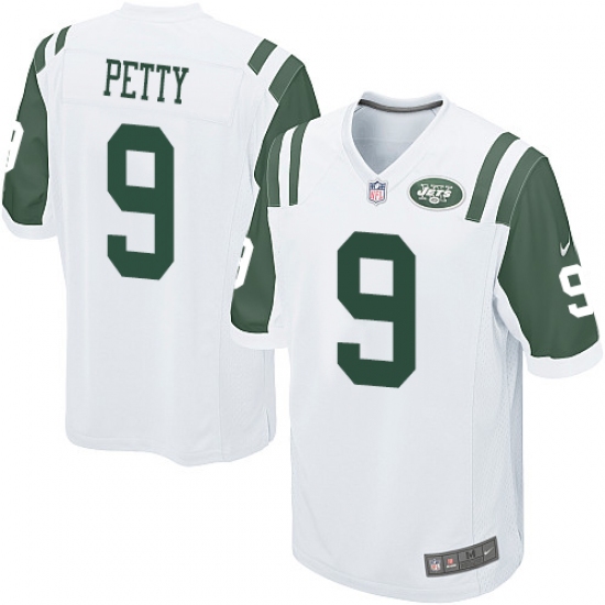 Men's Nike New York Jets #9 Bryce Petty Game White NFL Jersey - Ujersey