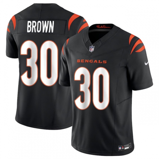 Men's Cincinnati Bengals #30 Chase Brown Black 2024 F.U.S.E Vapor Untouchable Limited Stitched Jersey - Ujersey