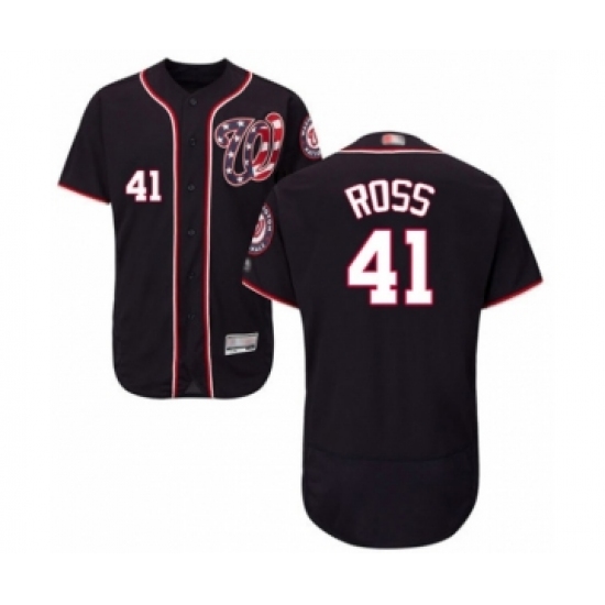 Men's Washington Nationals #41 Joe Ross Navy Blue Alternate Flex Base Authentic Collection Baseball Player Jersey - Ujersey