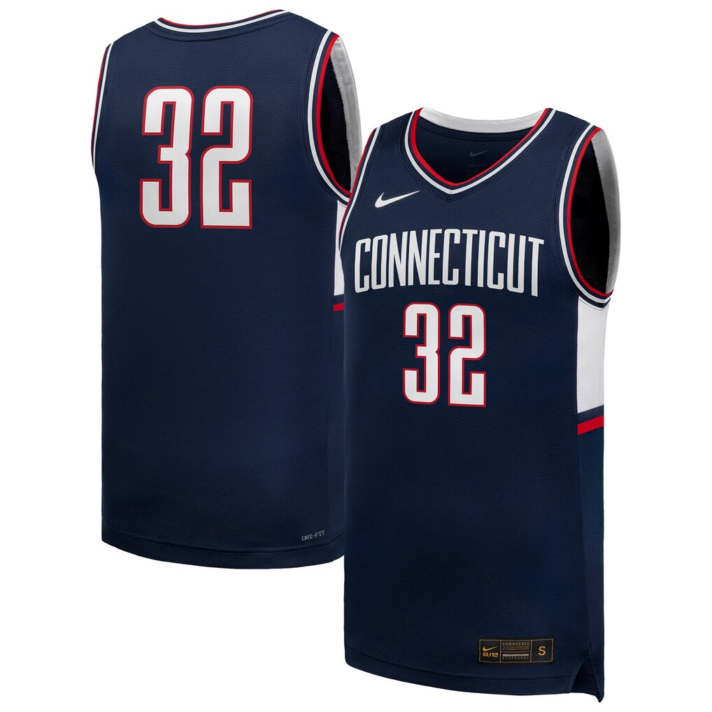 Men's Nike #32 Navy UConn Huskies Retro Replica Jersey - Ujersey