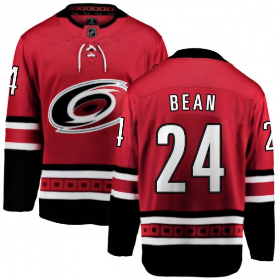 Men's Carolina Hurricanes #24 Jake Bean Fanatics Branded Red Home Breakaway NHL Jersey - Ujersey