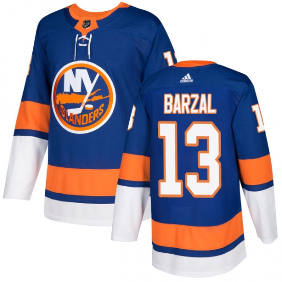 Youth Adidas New York Islanders #13 Mathew Barzal Authentic Royal Blue Home NHL Jersey - Ujersey