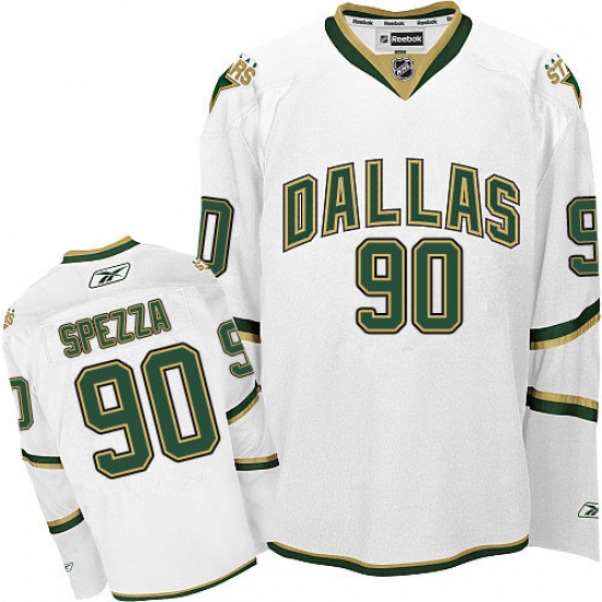 Men's Reebok Dallas Stars #90 Jason Spezza Premier White Third NHL Jersey - Ujersey