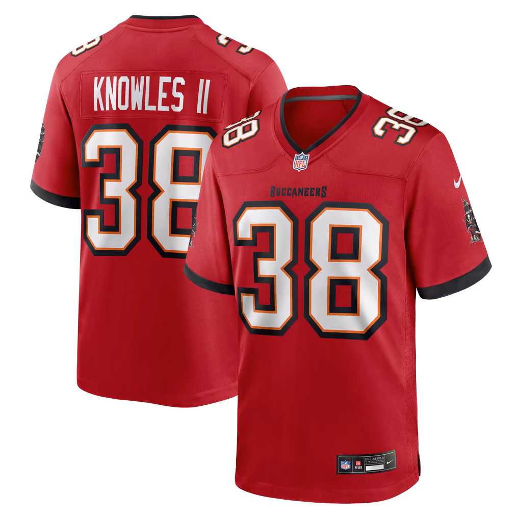 Men's Tampa Bay Buccaneers Kevin Knowles II Nike Red Team Game Jersey