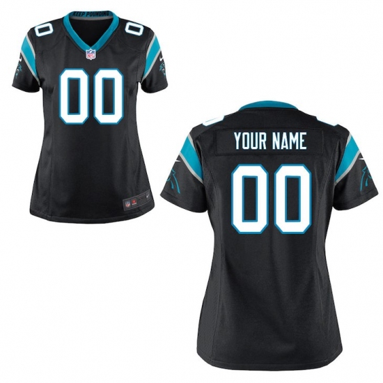 Women's Carolina Panthers Nike Black Custom Game Jersey - Ujersey