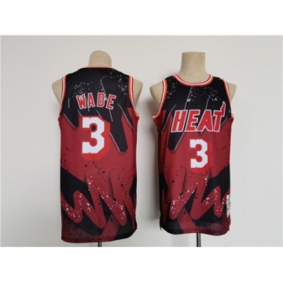 Men's Miami Heat #3 Dwyane Wade Throwback basketball Jersey - Ujersey