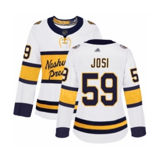 Women's Nashville Predators #59 Roman Josi Authentic White 2020 Winter Classic Hockey Jersey - Ujersey