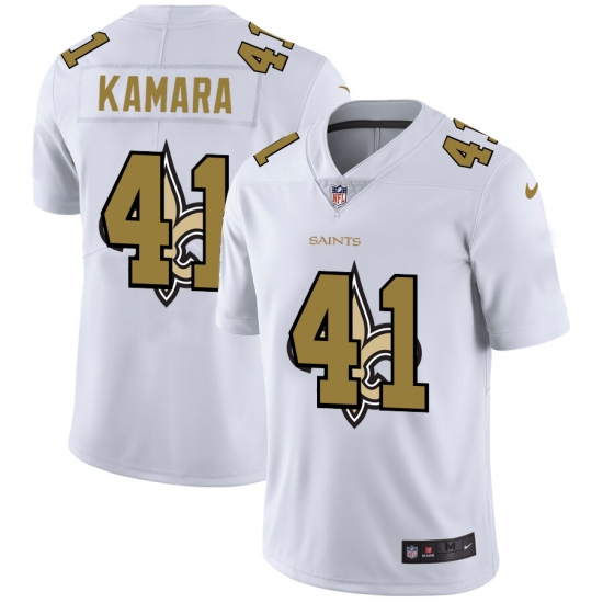 Men's New Orleans Saints #41 Alvin Kamara White Nike White Shadow Edition Limited Jersey - Ujersey