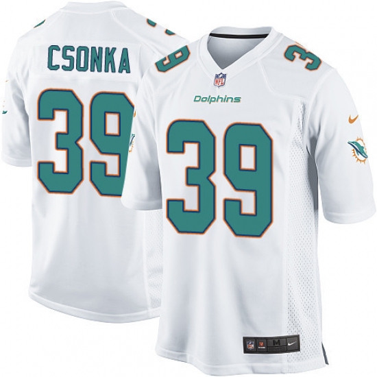 Men's Nike Miami Dolphins #39 Larry Csonka Game White NFL Jersey - Ujersey