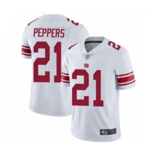 Youth New York Giants #21 Jabrill Peppers White Vapor Untouchable Limited Player Football Jersey - Ujersey