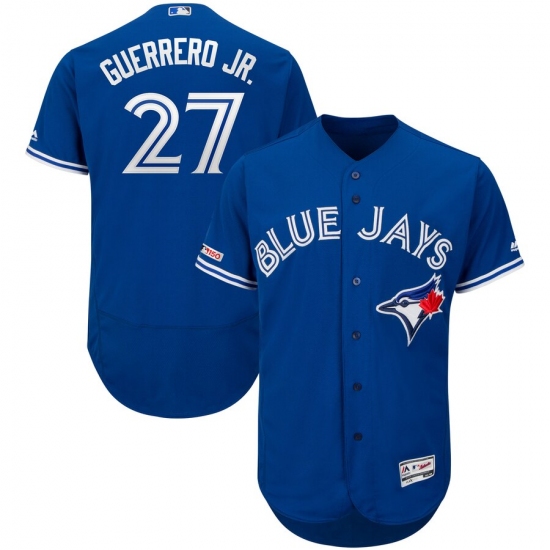 Toronto Blue Jays #27 Vladimir Guerrero Jr.Majestic Alternate Flex Base Authentic Collection Player Jersey - Royal - Ujersey