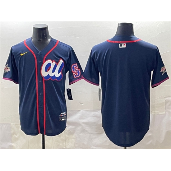 Men's American League Seattle Mariners Blank Navy 2025 All-Star Edition Limited Stitched Baseball Jersey