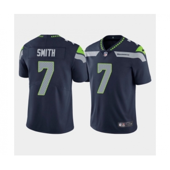 Men's Seattle Seahawks #7 Geno Smith Navy Vapor Untouchable Limited Stitched Jersey - Ujersey