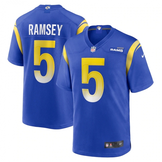 Men's Los Angeles Rams #5 Jalen Ramsey Nike Blue Alternate Limited Jersey - Ujersey