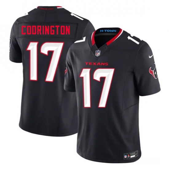 Men's Houston Texans #17 Brandon Codrington Navy 2nd Alternate 2026 F.U.S.E. Vapor Limited Football Stitched Jersey