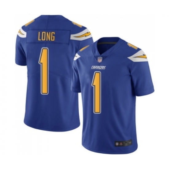Youth Los Angeles Chargers #1 Ty Long Limited Electric Blue Rush Vapor Untouchable Football Jersey - Ujersey