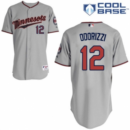 Youth Majestic Minnesota Twins #12 Jake Odorizzi Authentic Grey Road Cool Base MLB Jersey - Ujersey
