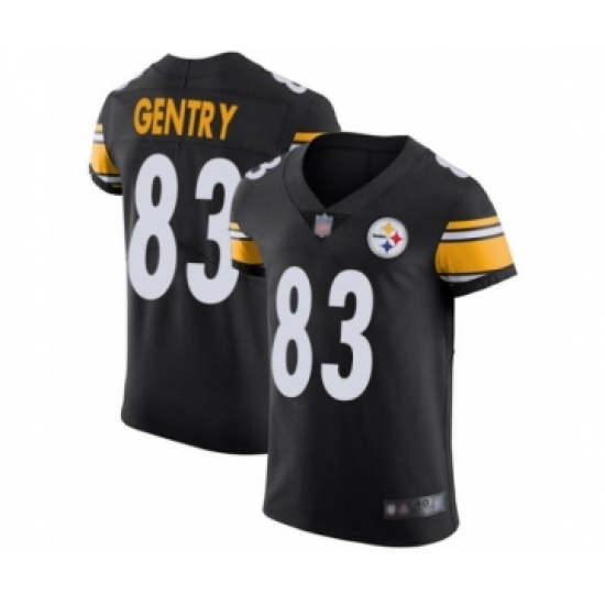 Men's Pittsburgh Steelers #83 Zach Gentry Black Team Color Vapor Untouchable Elite Player Football Jersey - Ujersey