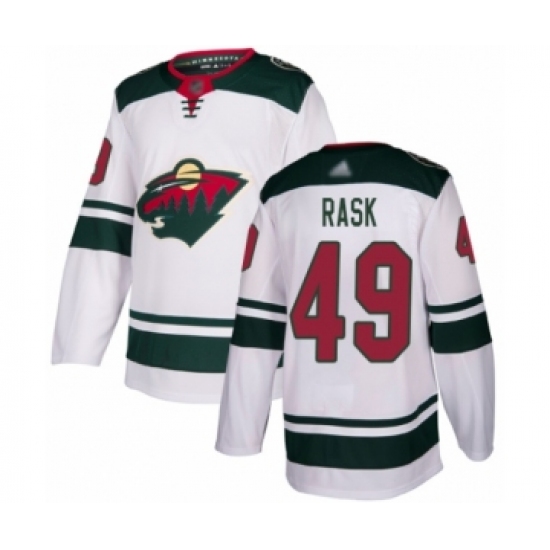 Youth Minnesota Wild #49 Victor Rask Authentic White Away Hockey Jersey - Ujersey