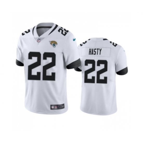 Men's Jacksonville Jaguars #22 JaMycal Hasty White Vapor Untouchable Limited Stitched Jersey - Ujersey