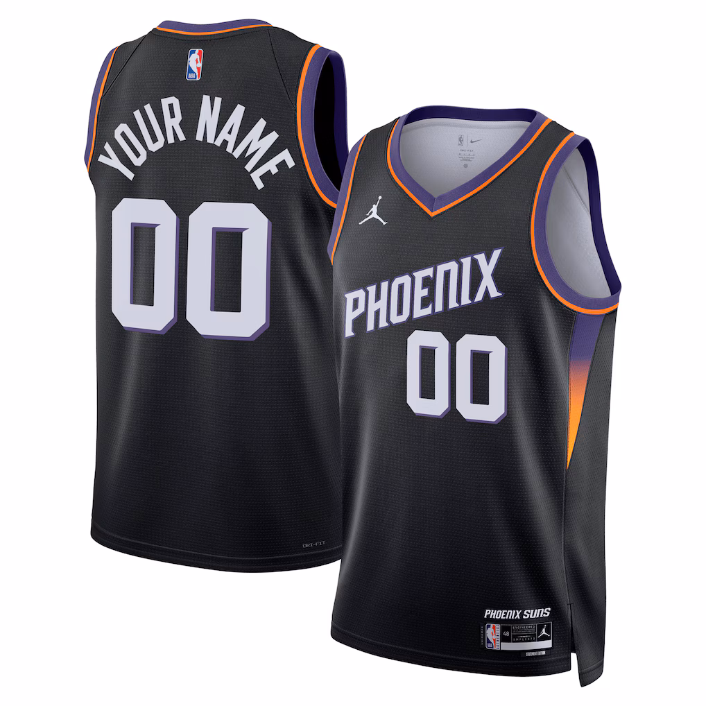Unisex Phoenix Suns Jordan Brand Black Swingman Custom Jersey - Statement Edition - Vujersey Los Angeles Rams