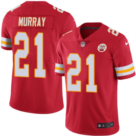 Youth Nike Kansas City Chiefs #21 Eric Murray Red Team Color Vapor Untouchable Limited Player NFL Jersey - Ujersey