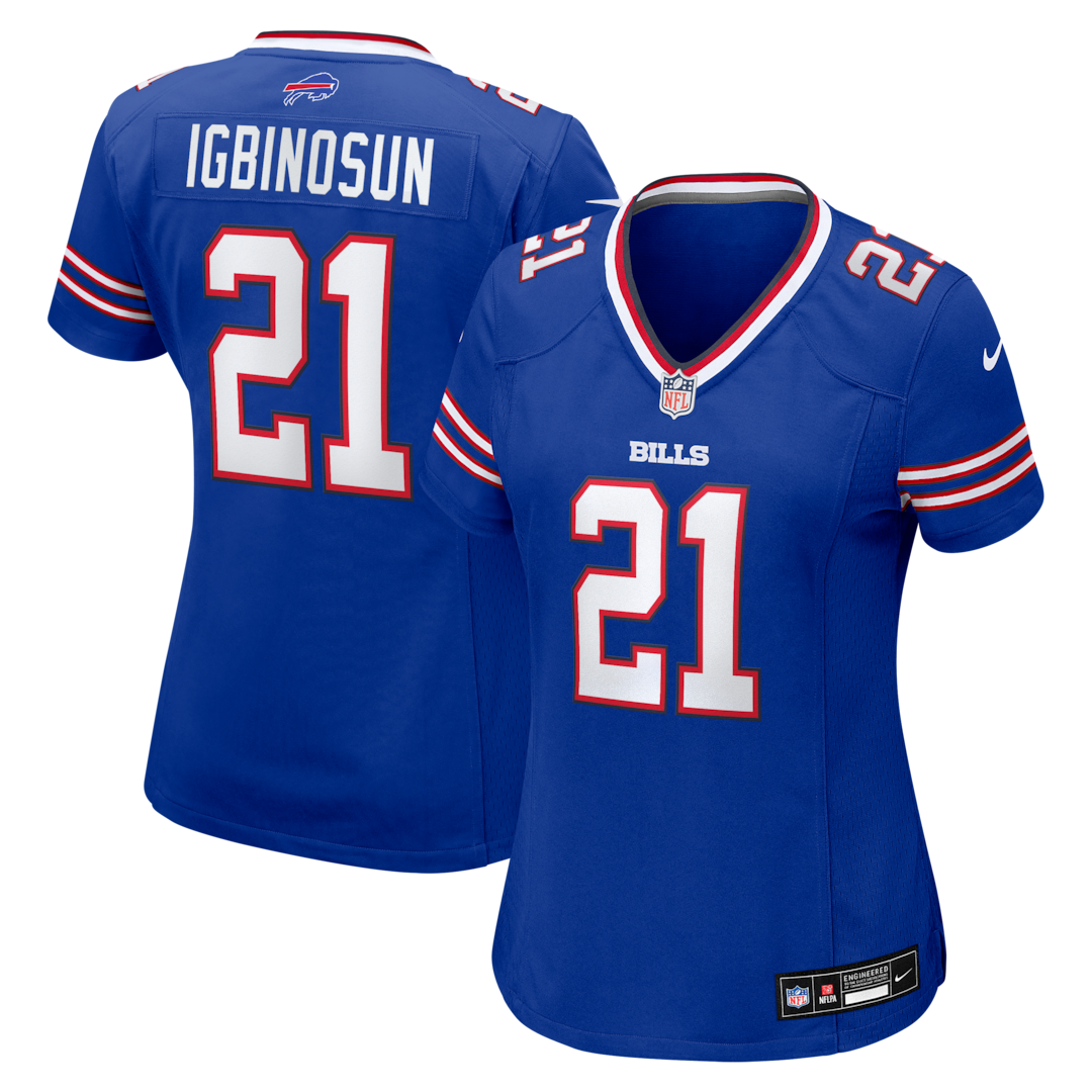 Women's Buffalo Bills Davison Igbinosun Nike Royal Team Game Jersey - Ujersey