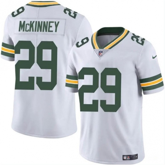 Men's Green Bay Packers #29 Xavier McKinney White Vapor Limited Football Stitched Jersey - Ujersey