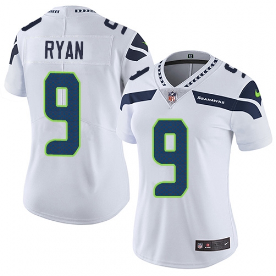 Women's Nike Seattle Seahawks #9 Jon Ryan White Vapor Untouchable Limited Player NFL Jersey - Ujersey