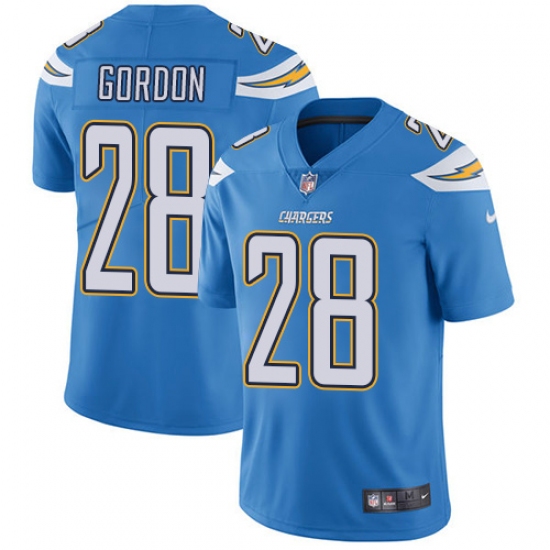 Youth Nike Los Angeles Chargers #28 Melvin Gordon Electric Blue Alternate Vapor Untouchable Limited Player NFL Jersey - Ujersey