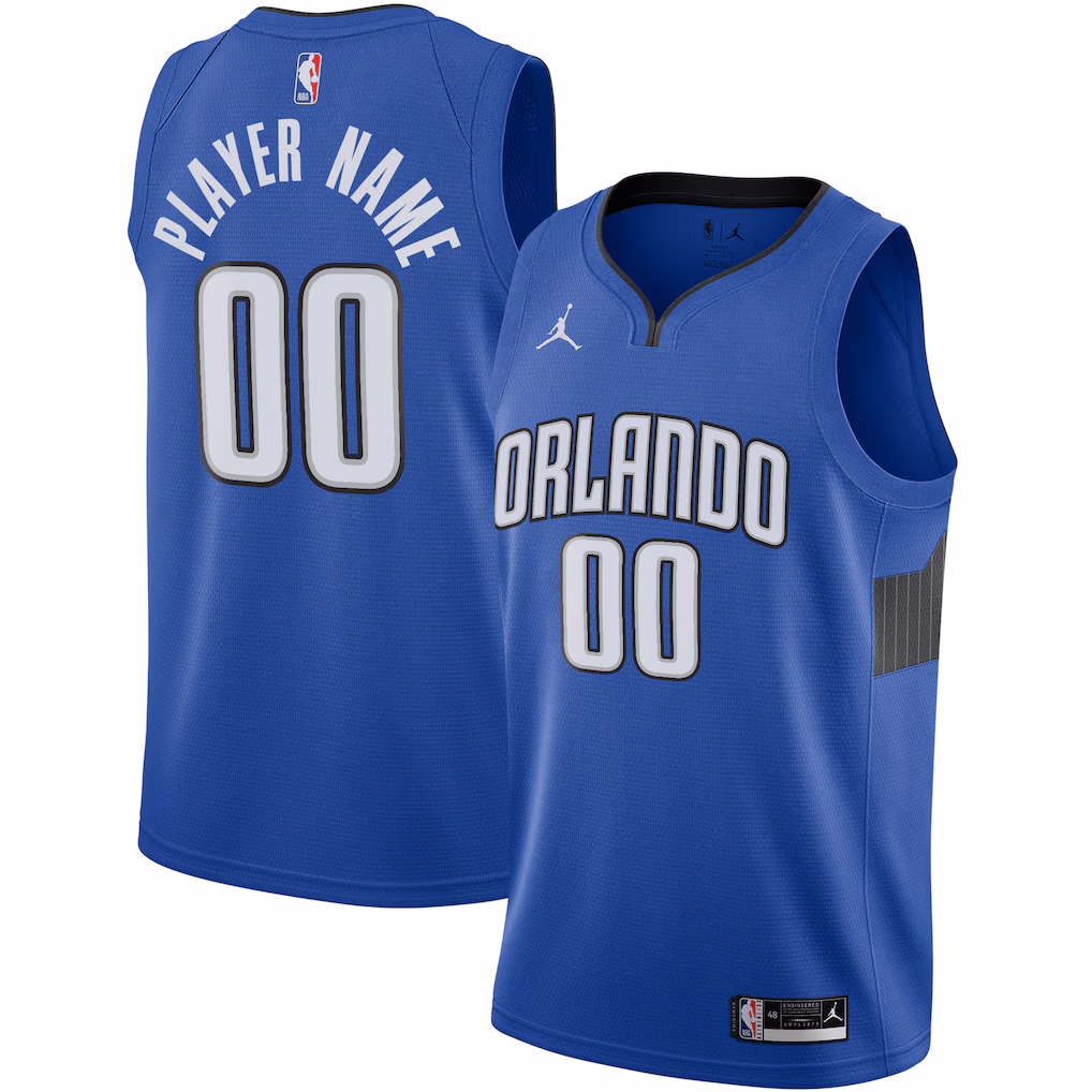 Men's Orlando Magic Jordan Brand Blue Swingman Custom Jersey - Statement Edition - Ujersey Shop