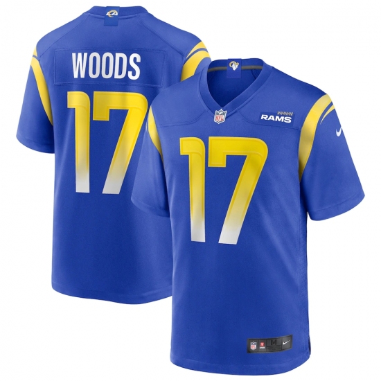 Men's Los Angeles Rams #17 Robert Woods Blue Nike Royal Vapor Limited Jersey.webp - Ujersey