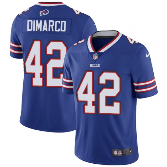 Youth Nike Buffalo Bills #42 Patrick DiMarco Royal Blue Team Color Vapor Untouchable Limited Player NFL Jersey - Ujersey