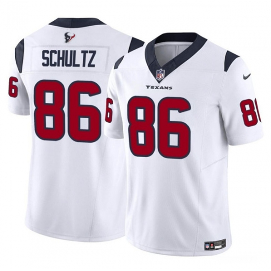Men's Houston Texans #86 Dalton Schultz White 2023 F.U.S.E Vapor Untouchable Football Stitched Jersey - Ujersey