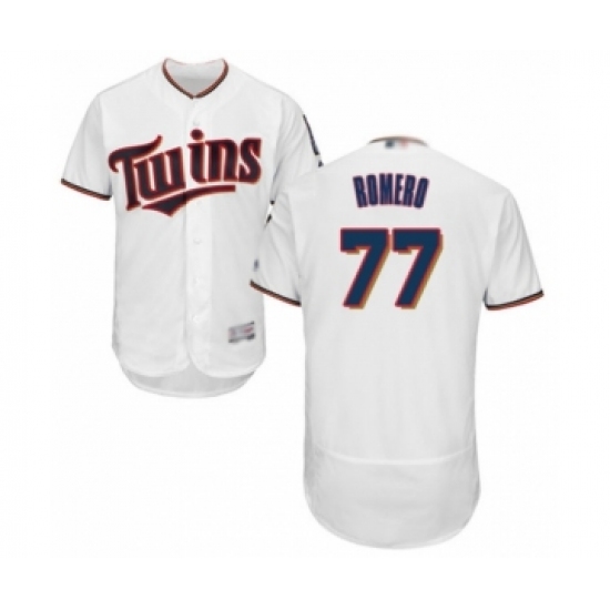 Men's Minnesota Twins #77 Fernando Romero White Home Flex Base Authentic Collection Baseball Player Jersey - Ujersey