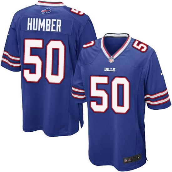 Men's Nike Buffalo Bills #50 Ramon Humber Game Royal Blue Team Color NFL Jersey - Ujersey