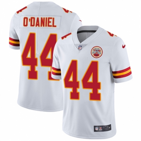 Men's Nike Kansas City Chiefs #44 Dorian O'Daniel White Vapor Untouchable Limited Player NFL Jersey - Ujersey