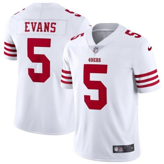 Men's San Francisco 49ers #5 Mike Evans White 2026 Vapor Untouchable Limited Football Stitched Jersey - Ujersey